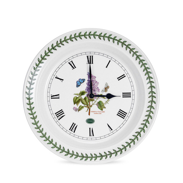 Botanic Garden Wall Clock Sweet William 10 inch 25 cm